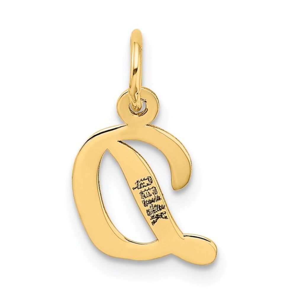 Kazi Luxury 14k Yellow Gold Small Script Letter D… - image 3